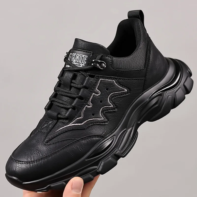 

Men's High-quality Casual Leather Shoes Soft-soled Versatile Trendy Sports Shoes Non-slip Wear-resistant Daily Commuting Shoes