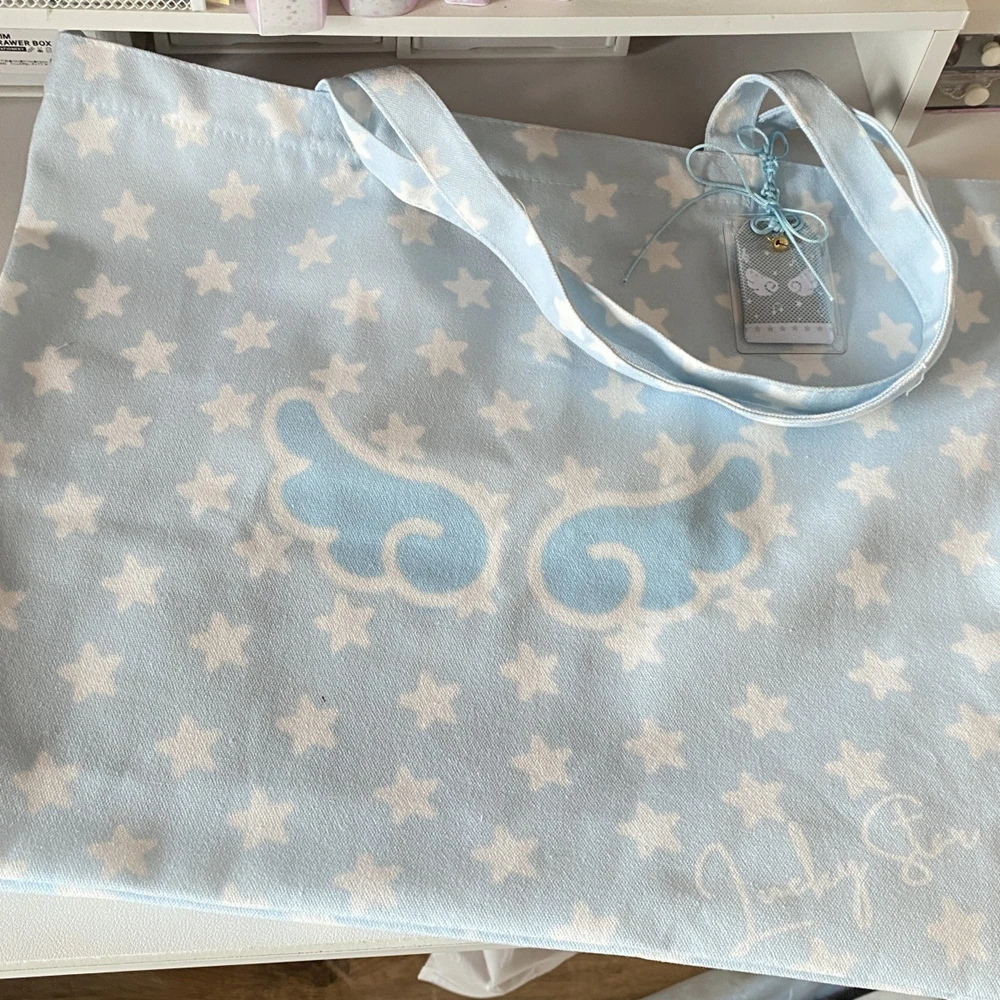 กระเป๋าสะพายไหล่พิมพ์ลายดาวปีกหวานญี่ปุ่น Y2k ความงามแบบลำลองช้อปปิ้งกระเป๋าใต้วงแขนทั้งหมดตรงกับกระเป๋าสตางค์และกระเป๋าถือผู้หญิง