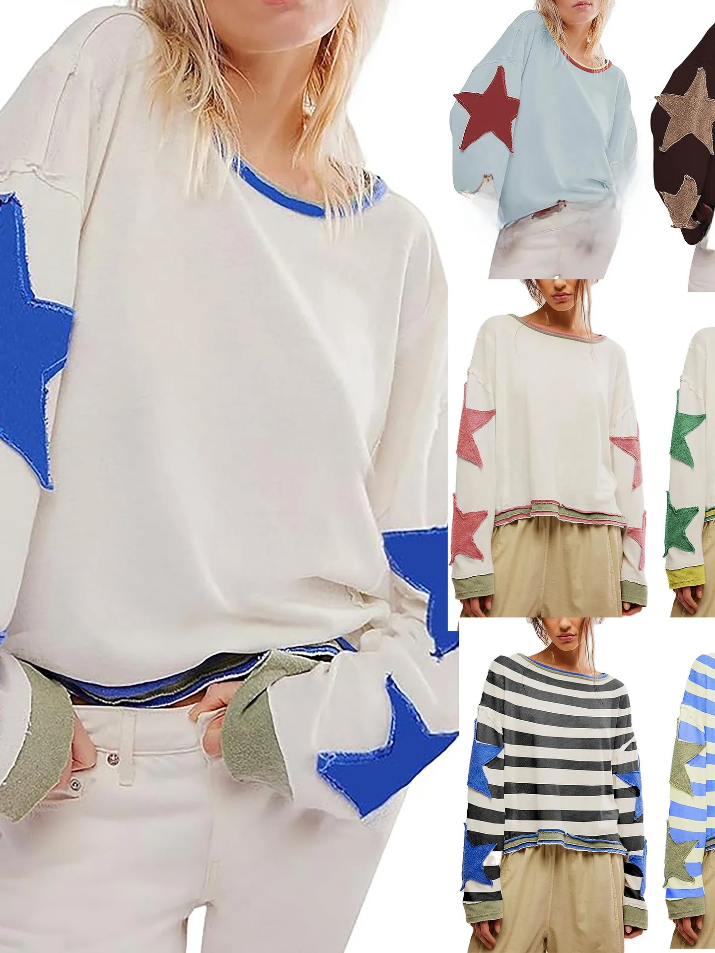 

Faionable круглый свитшот Ne, женская повседневная толстовка Long Sve, удобная уличная одежда, корейская версия, осенняя коллекция