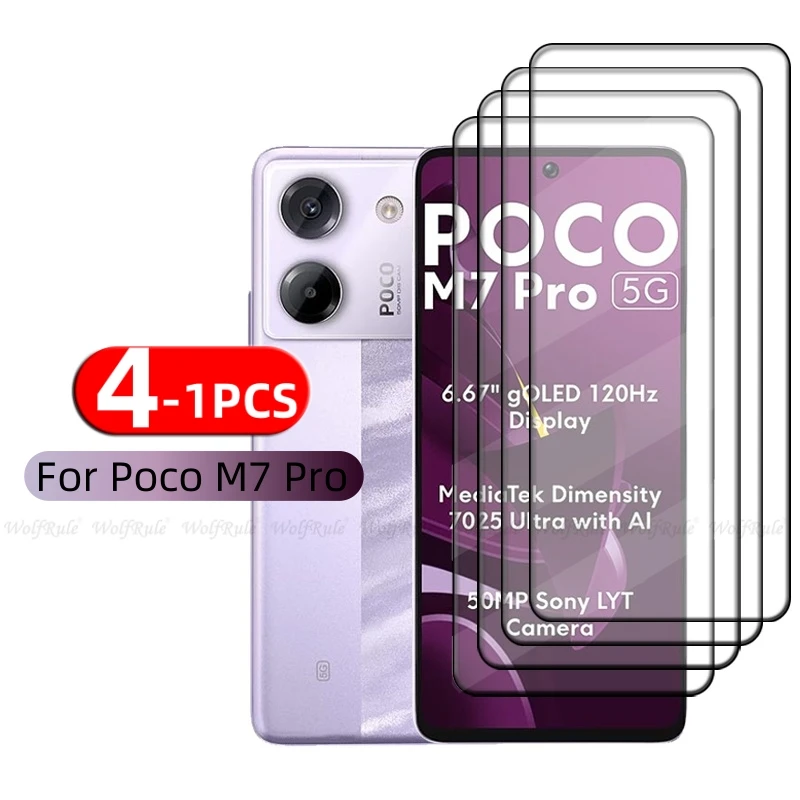 4Pcs For Poco M7 Pr… - image