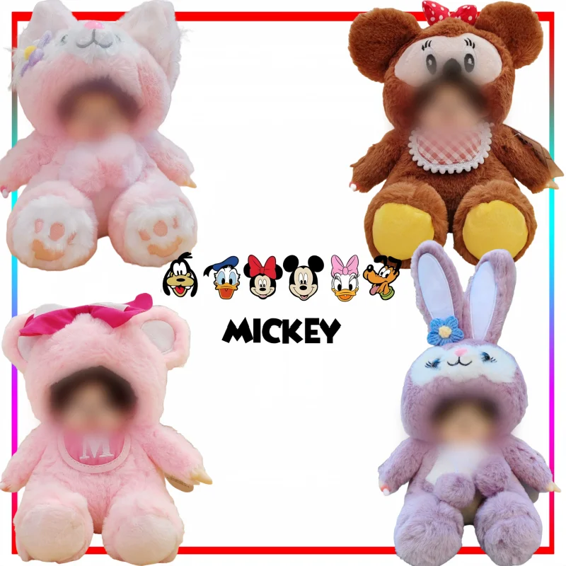 Nuevo muñeco compañero de Lilo & Stitch de 20CM, juguete de peluche de dibujos animados de Mickey Mouse, regalo de vacaciones, mercancía de Anime, decoración coleccionable