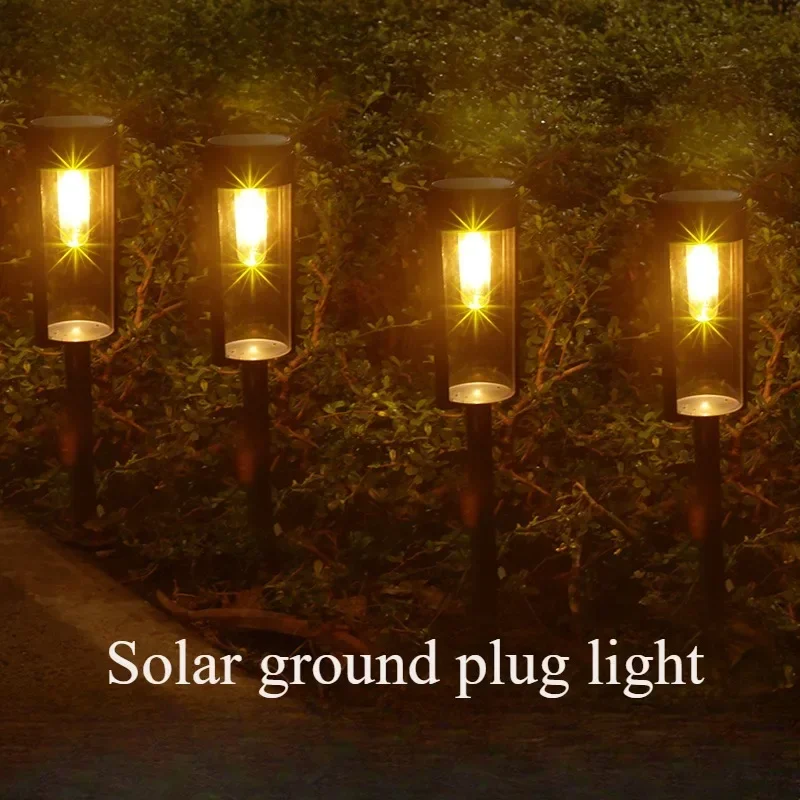 Luz Solar de jardín para exteriores, lámpara Ip65 impermeable RGB, luz cálida para jardín, patio, césped, paisaje, decoración de porche, 1 ud.