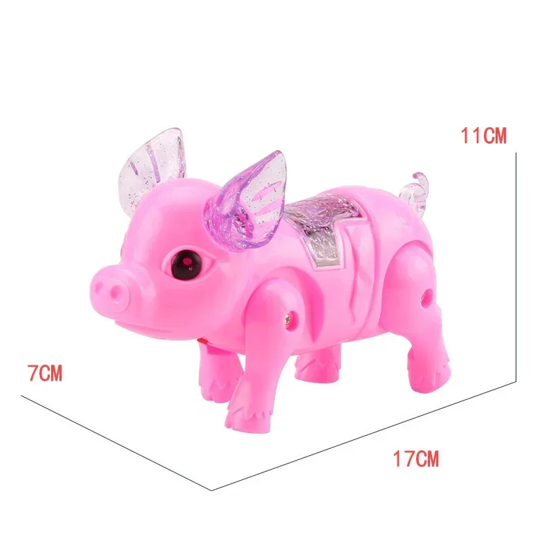 Cute Electric Walking Pig Toy with Light Musical Kids  Pink Color Funny Electronics Toy Children Birthday Gift Toys