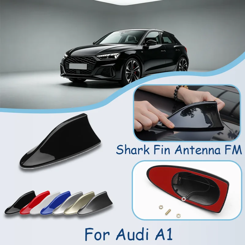 For Audi A1 Shark Fin Antenna, FM Signal Booster, Waterproof Radio Antenna, FM/AM Super Aerials aerials