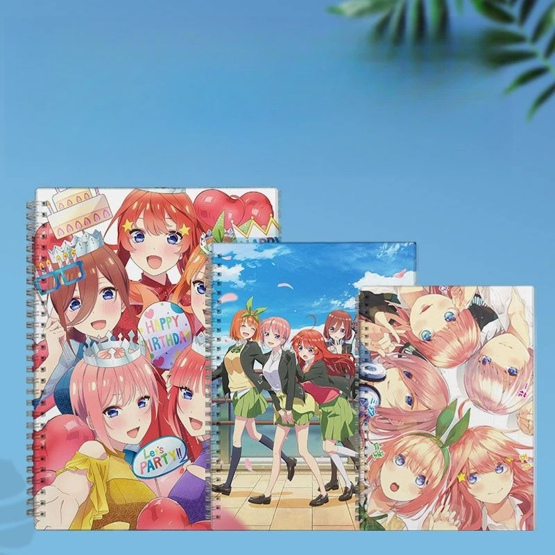 دفتر Quintuplets المثالي كتاب الواجبات المنزلية ناكانو ميكو رسم الطالب الطرفي ثنائي الأبعاد مرسومة باليد كتاب هدية #1