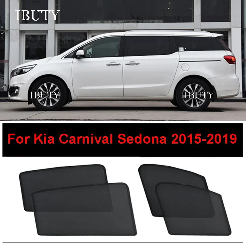 

For Kia Carnival Sedona 2015-2019 Car Front Rear Window Magnetic Sunshade Side Window Mesh Curtains Sun Visor Protection Cover