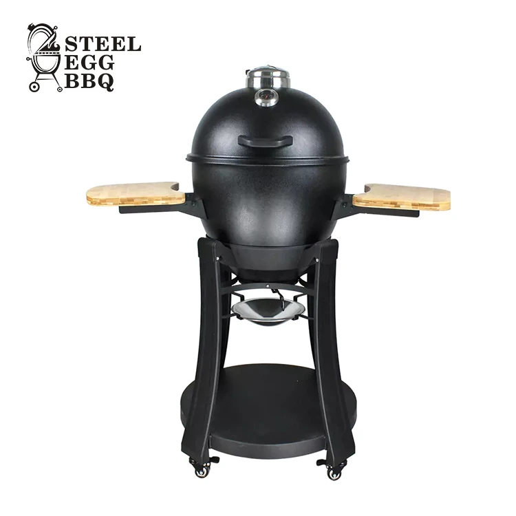 

SEB KAMADO 22 Inch Asador Ceramic Churrasco Grill Outdoor Balcony Charcoal Barbecue Steel and Metal for Kitchens