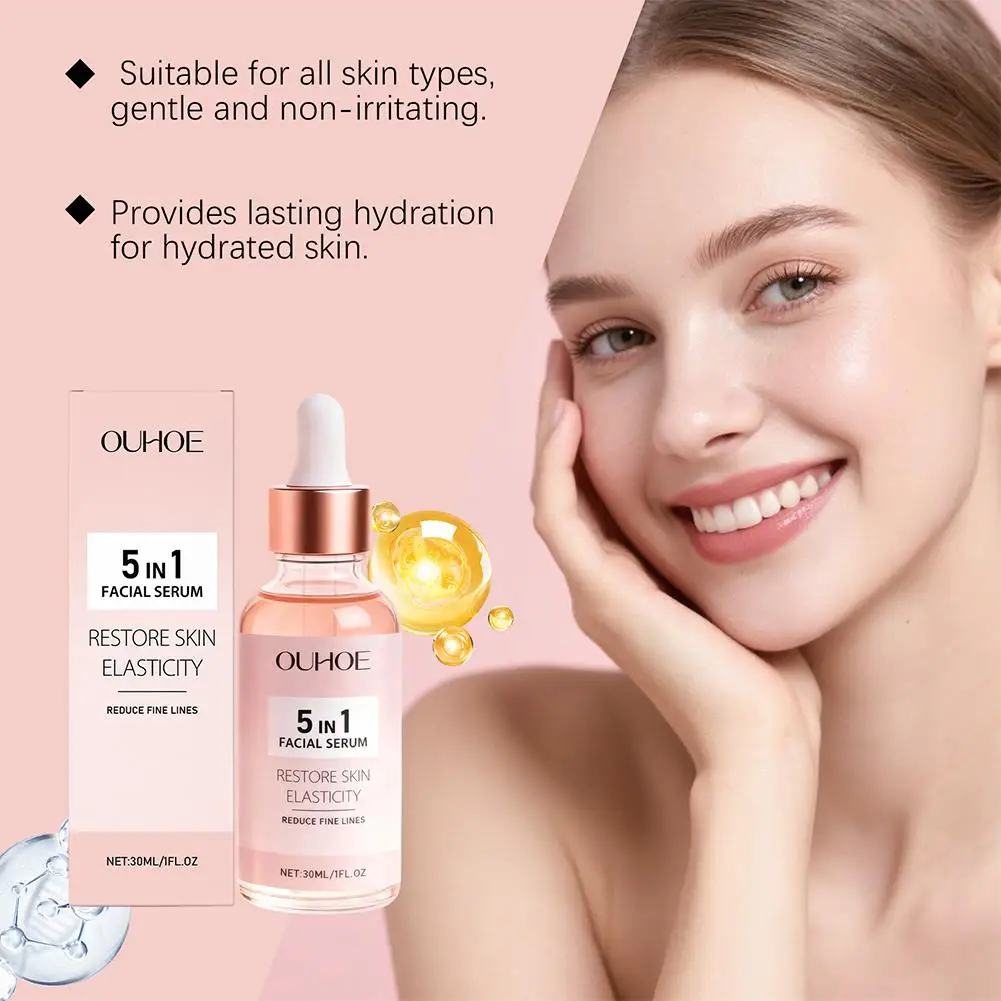 مصل OUHOE 30 مل مضاد للشيخوخة للوجه، مصل إصلاح وشد، يقلل من التجاعيد والبقع الداكنة