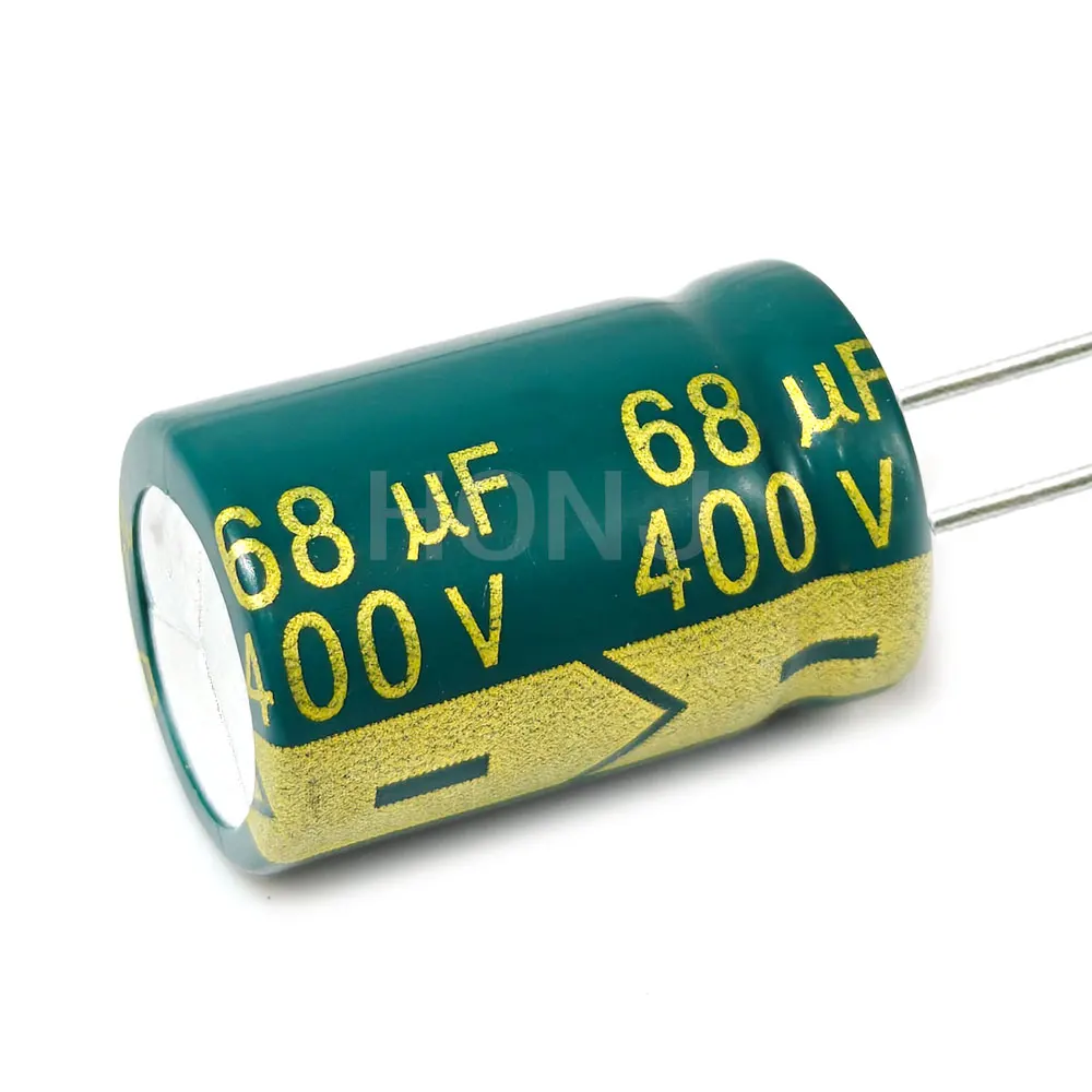 2PCS 400V68uf 16x25mm Capacitor eletrolítico de alumínio 68uf400v 400v 68uf 400V 68mf 400vdc 68MFD 400v68mf 68mf400v ± 20%