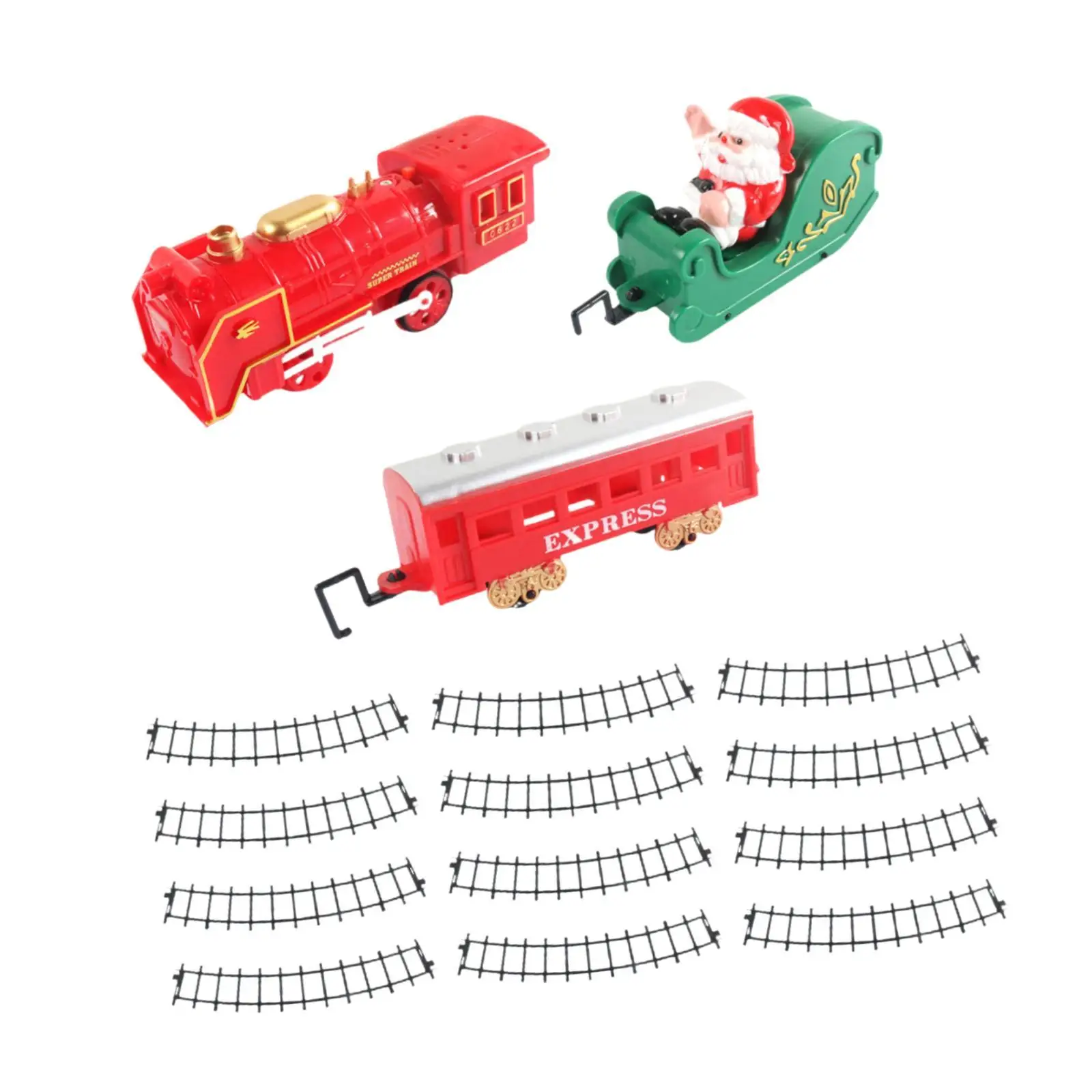 Christmas Tree Train Toy Table Ornament Classic Toy Train Set for 3 4 5 6 7 8+ Year Old Toddlers Girls Boys Kids New Year Gifts