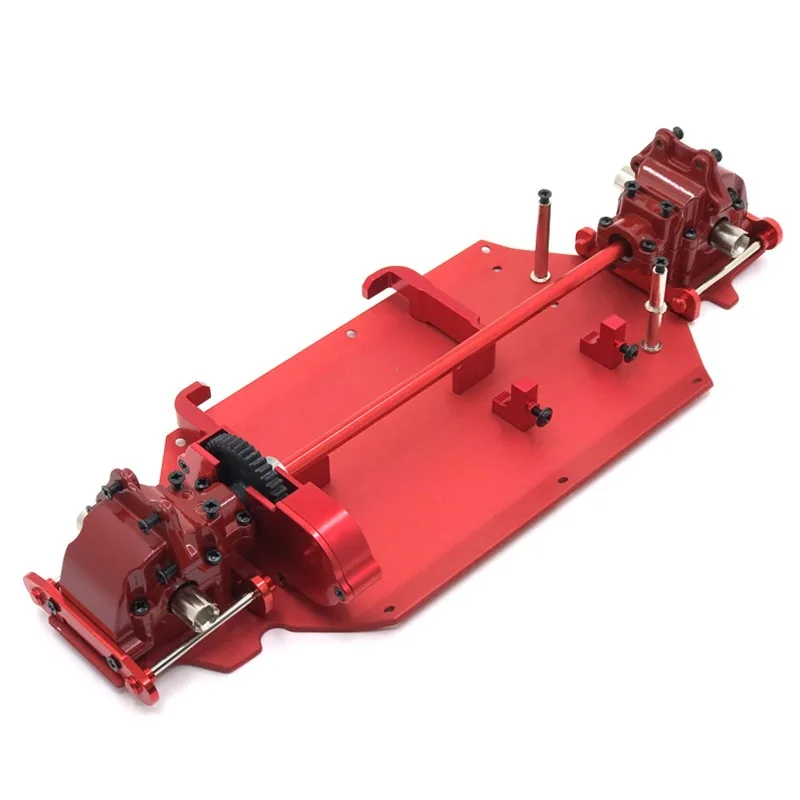 1/14 Rc Car Metal Upgrade Parts For 144010 144001 144002 Aluminum Alloy Modified Chassis Assembly Accessories  2026 New Model