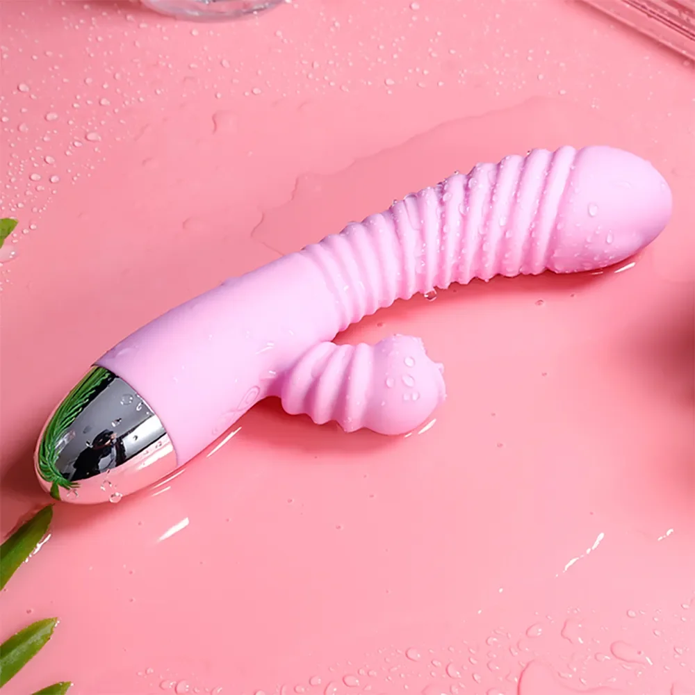 Vibrator For Women 2 In 1 Licking Machine Clitoris Stimulator G-Spot Powerful Vibro Dildo Wand Female Clit Sucker Adult Sex Toys