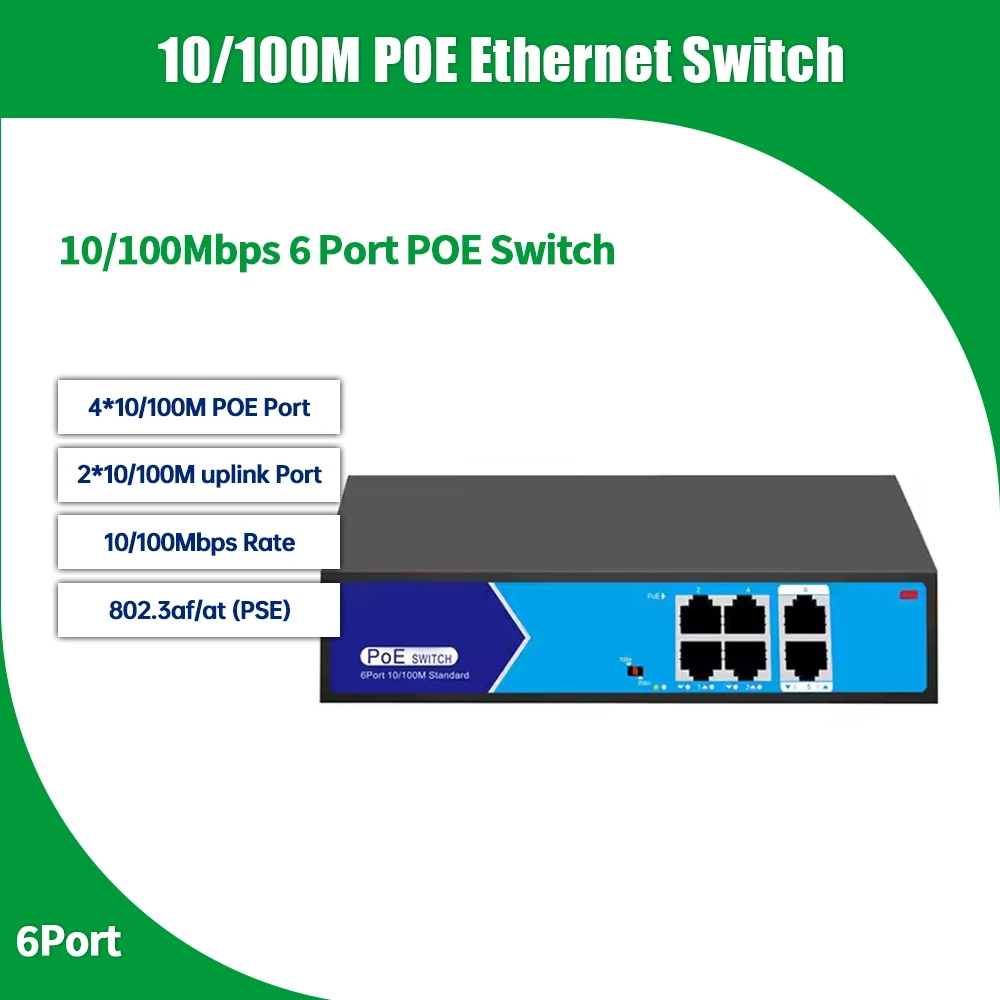 6-Port 10/100Mbps P… - image