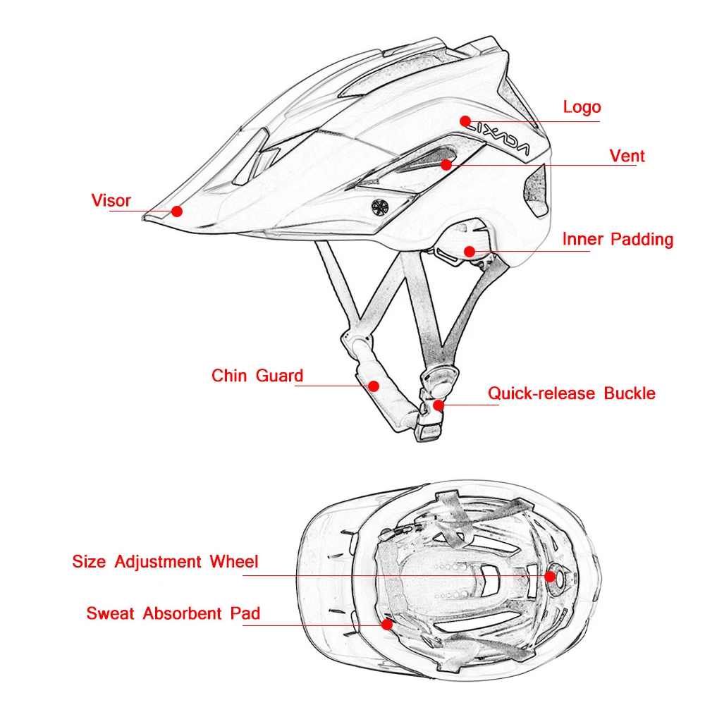 Bicycle Helmet Ultra-lightweight Mountain Bike Cycling Bicycle Helmet Sports Safety Protective Helmet 13 Vents