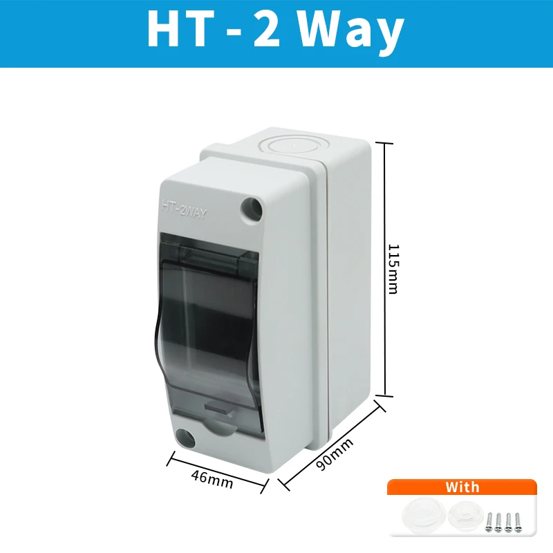 OMCH HT Serie IP65 Wasserdichte Verteilerdose ABS Elektrische Anschlussdose Outdoor-Schutzschaltergehäuse 2-24 Wege