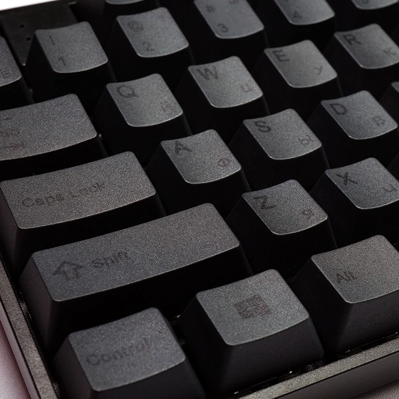 Jeu de capuchons de clavier personnalisés, pour clavier mécanique, noir carbone, Opaque Dark legend, profil OEM, PBT