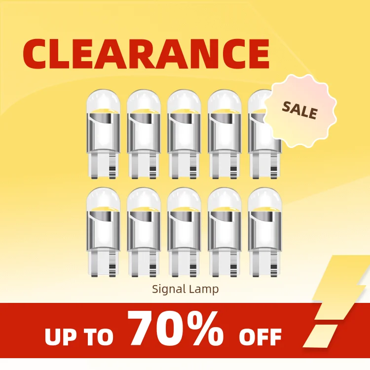 Clearance_10PCS W5W Led T10 WY5W LED Bulbs Car Light COB Car Wedge Parking Lights Auto License Plate Lamps Dome Read Lights_Cont