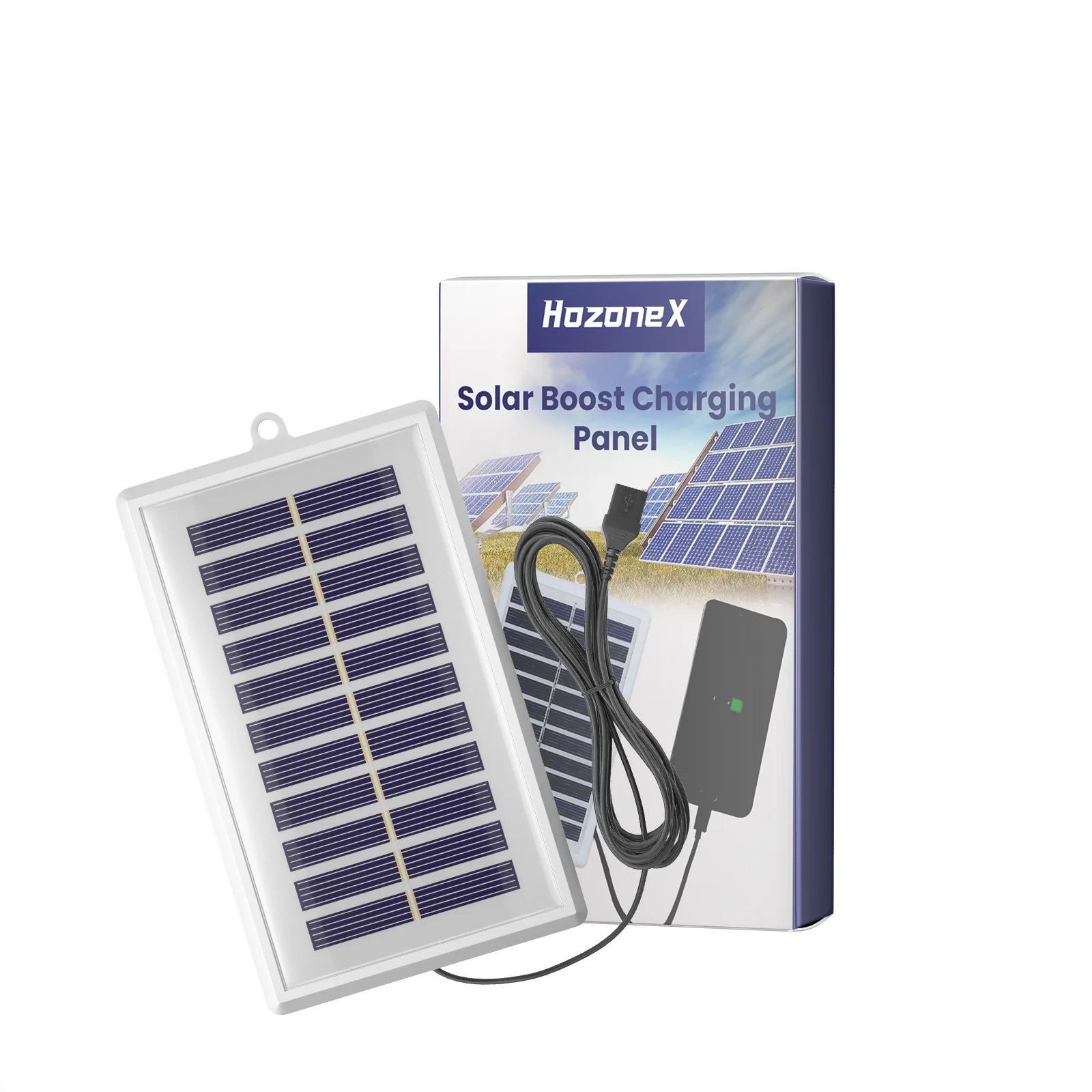 Polycrystalline Solar Panel Charger Boost Step-up Voltage Stabilized PV Panel USB Solar Charging Board for Mobile Phone Outdoor Emergency Power Supply