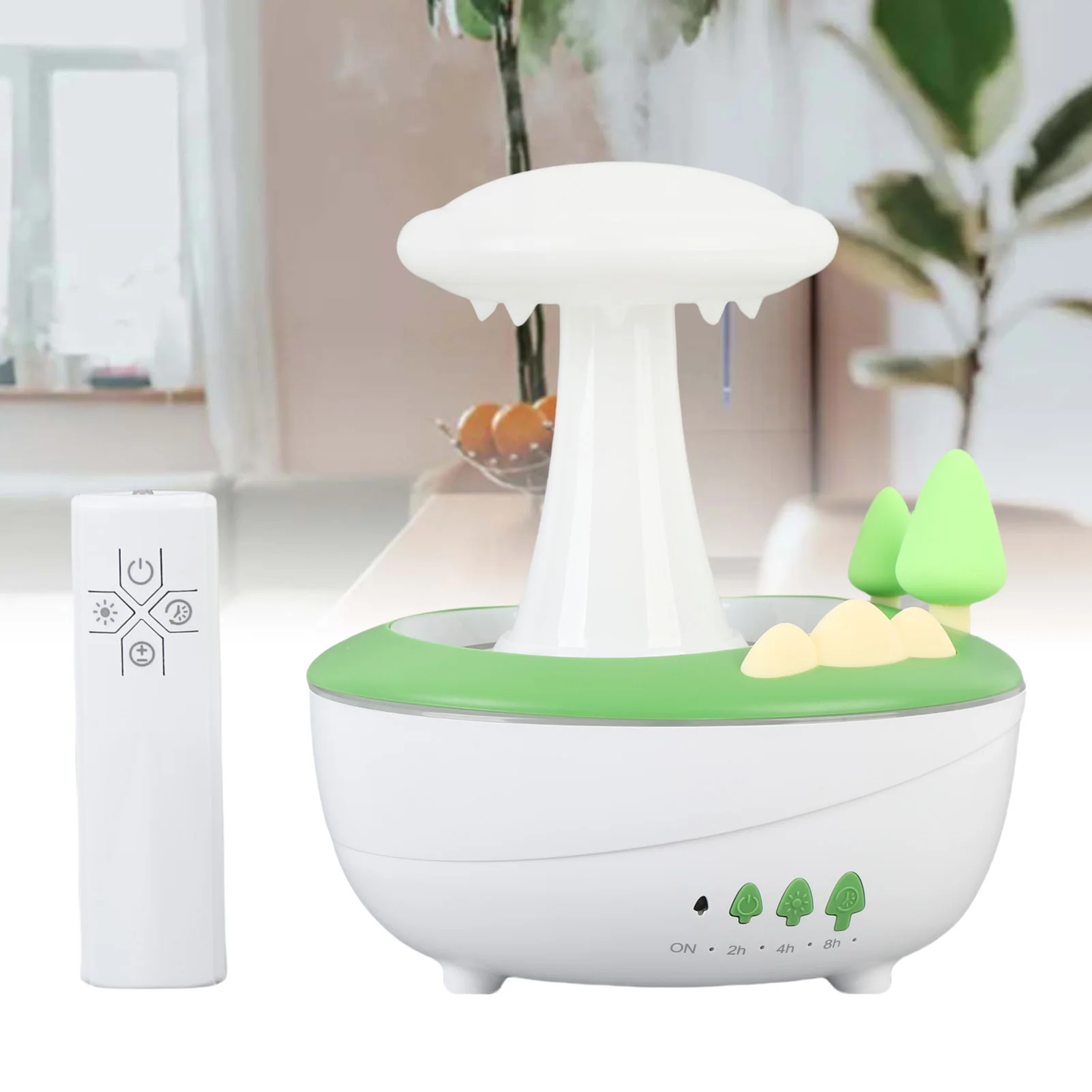 

Увлажнитель с каплями дождя, 280 мл, небольшой диффузор эфирного масла для ароматерапии с 7 цветными светодиодными лампами для спальни, ультразвуковой ароматизатор