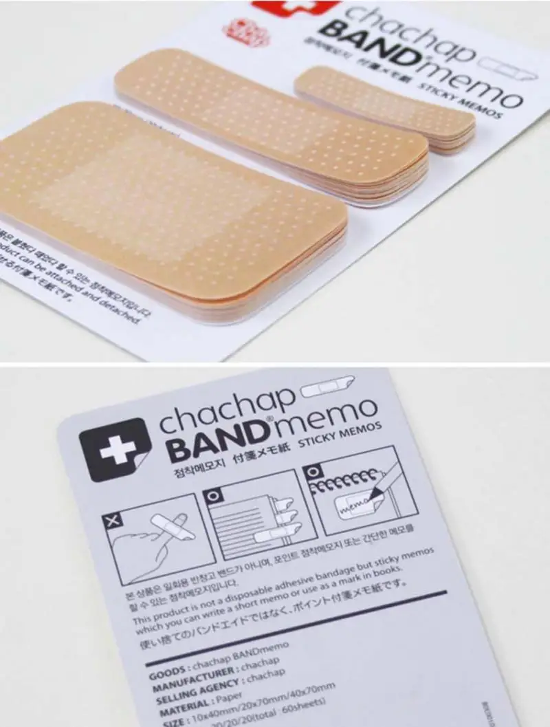 60sheets Cute Band aid Series Memo pad stickers Sticky notes paper Notepad kawaii stationery office papeleria supplies notes