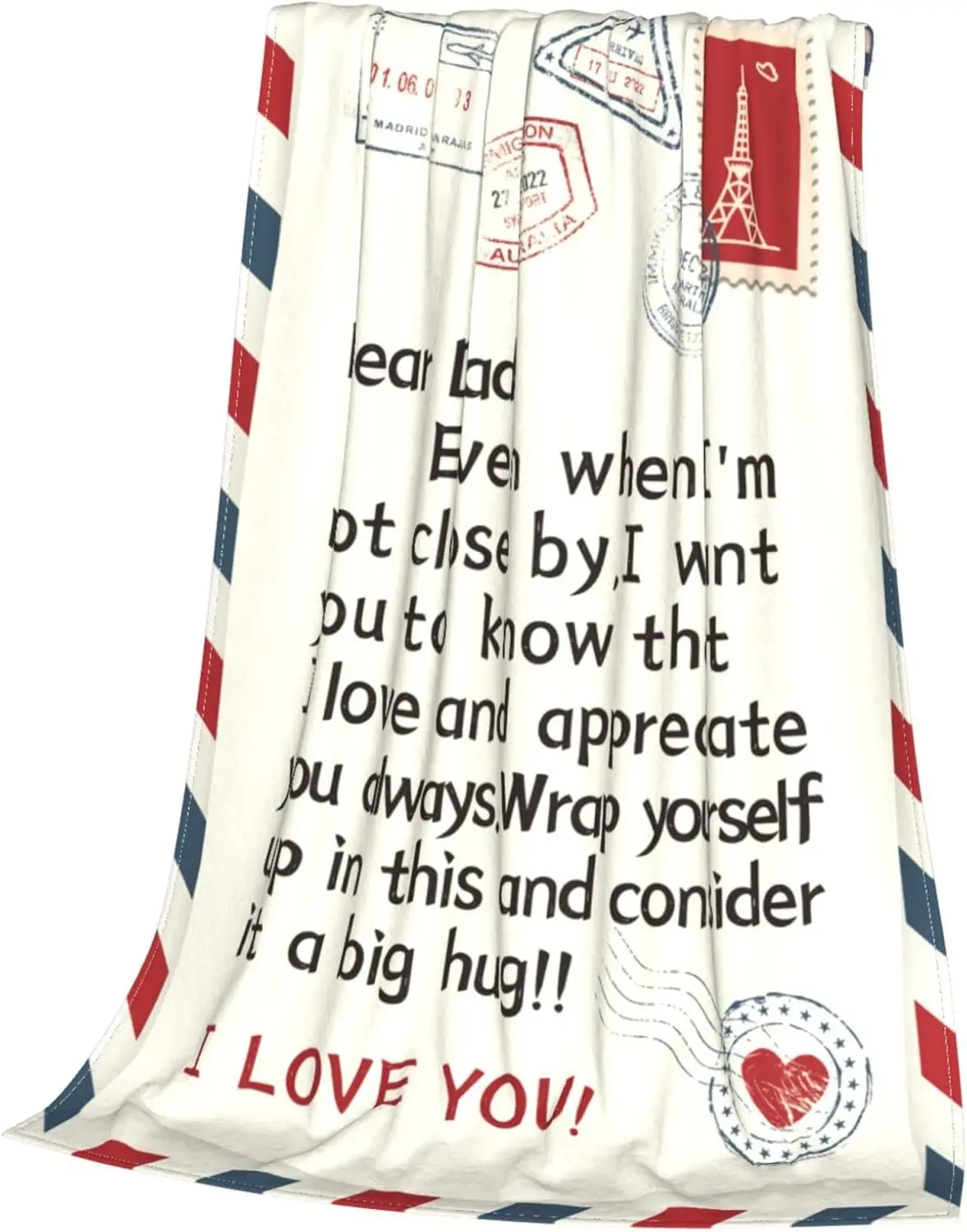 مخصص أبي بطانية من ابنة ابن إلى أبي رمي بطانية البريد الجوي رسالة أبي بطانية هدية لهدايا عيد ميلاد الآباء #6