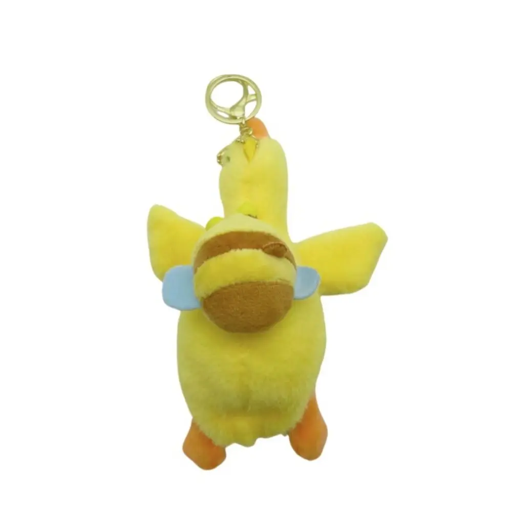 Lindo llavero de pato de peluche, cangrejo, tortugas, abejas, llavero de moda para parejas, bolso creativo, regalos colgantes