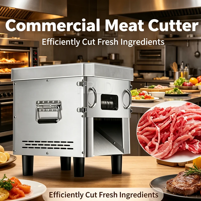 Electric Commercial Desktop Stainless Steel Meat Cutter Potato Slicer Vegetable Shredder Kitchen Machine for Business Use
