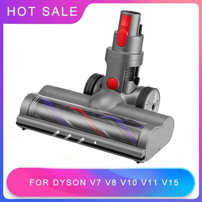 Roller Brush Head Replacement for Dyson V7 V8 V10 V11 V15 Cordless Vacuum Cleaner Quick-Release Motorhead with LED Headlight