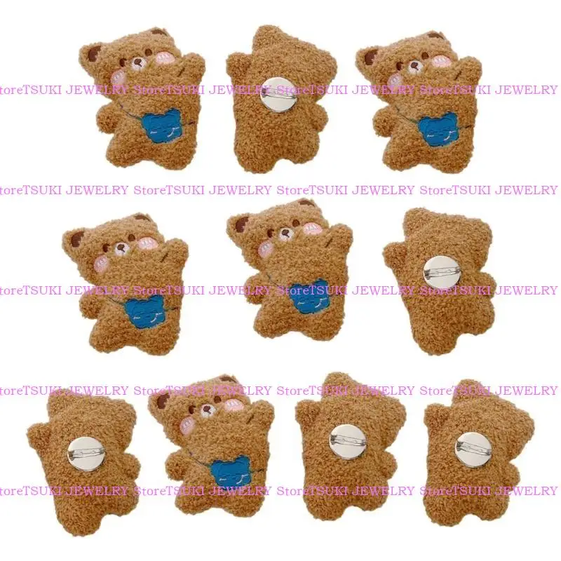 

62KE 10PCS/SET BAG SACK SCANED BEARF DESIGN SACD SACK SCARF Значки значков для девочек