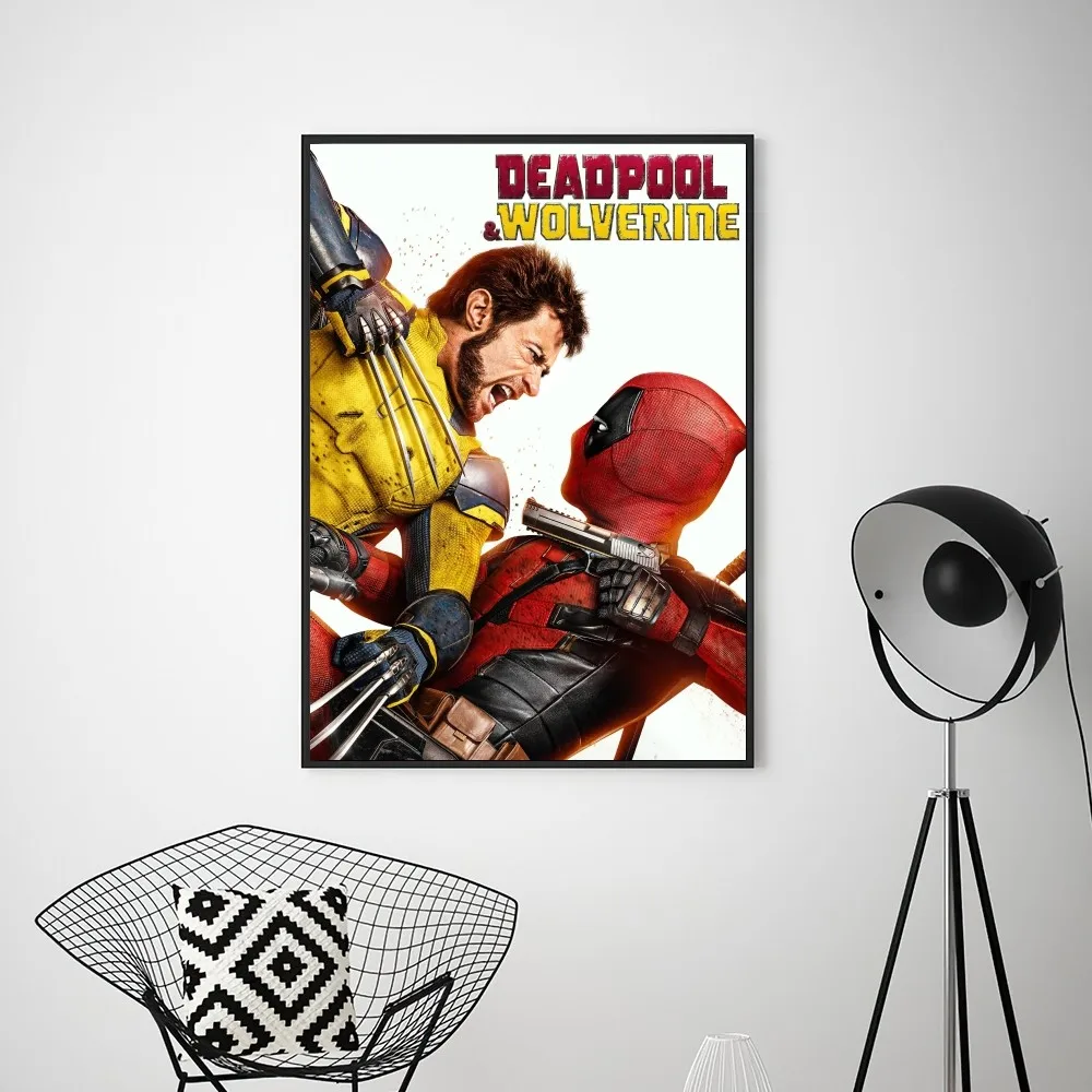 MINISO Disney Deadpool & Wolverine Poster Prints Wall Pictures Living Room Home Decoration