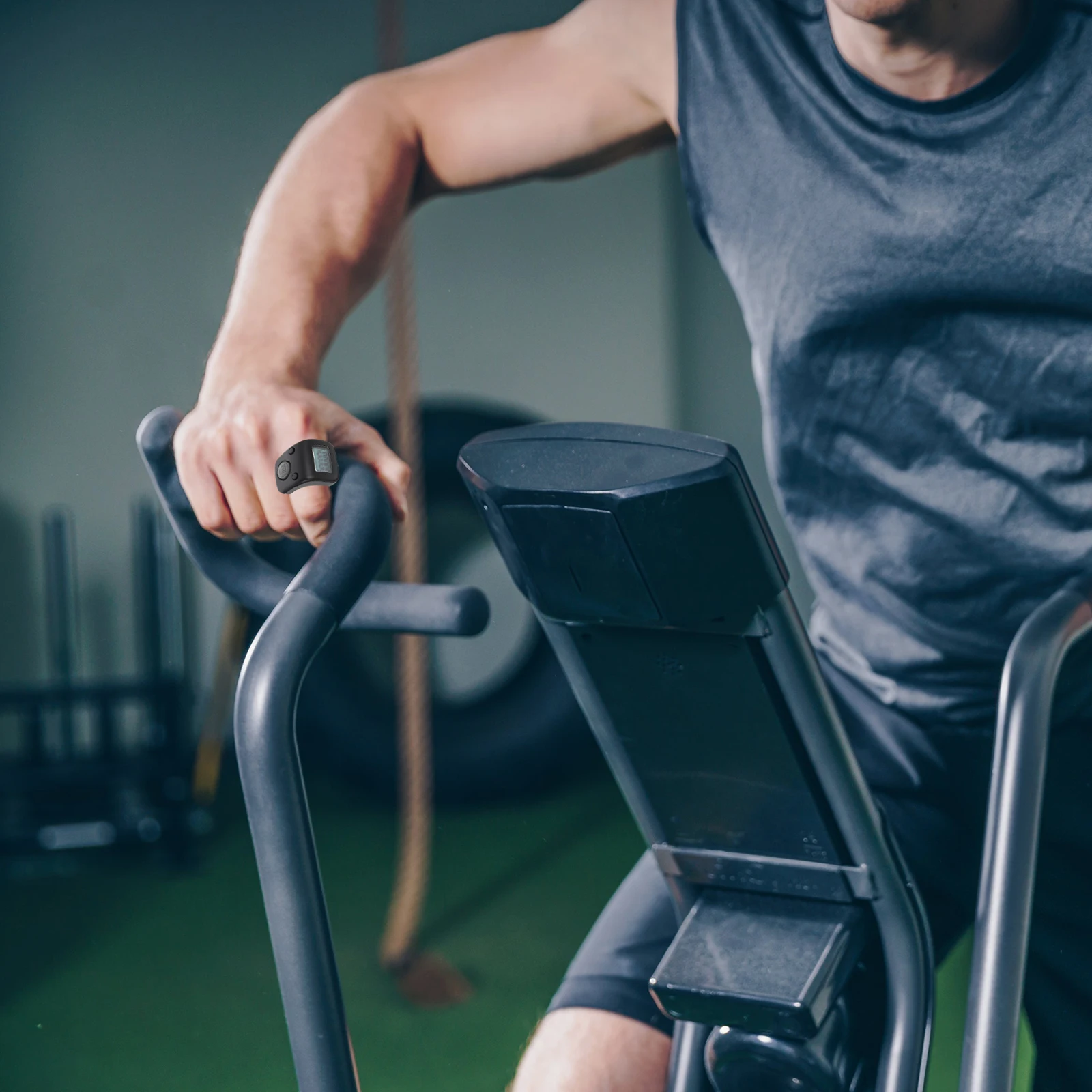 

Silicone Electronic Finger Counter Black Digital Display For Tally Running Sports Activities Lap Counter Knitting Crocheting