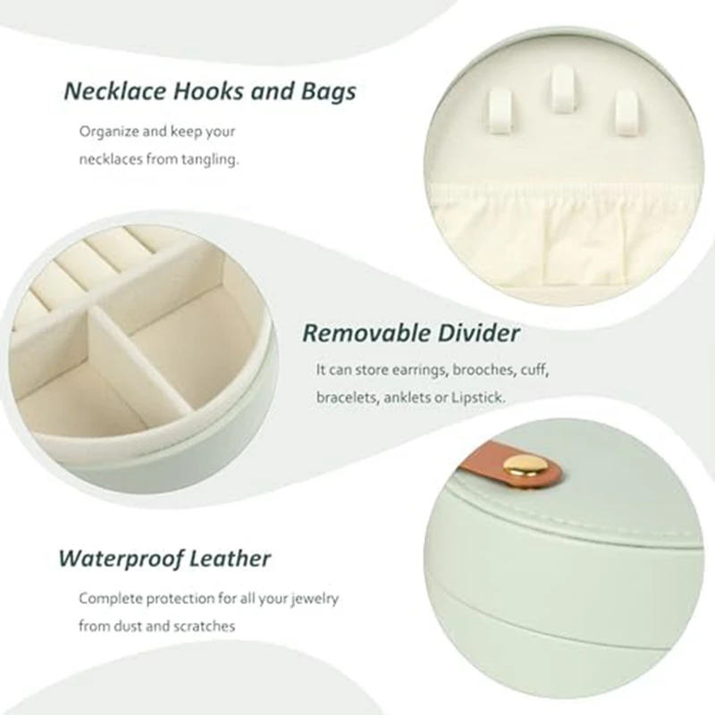 

Rog-eyJewelry Boxes Travel Jewelry Case Jewelry Organizer Storage Case Jewelry Organizer Seashell-Shaped Jewelry