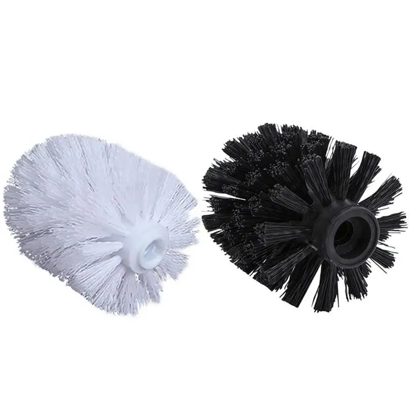 White Toilet 80*90mm Brush Head Holder Replacement Bathroom WC Clean Spare Accessories Cleaning Brush Head For Toilet Cleaning