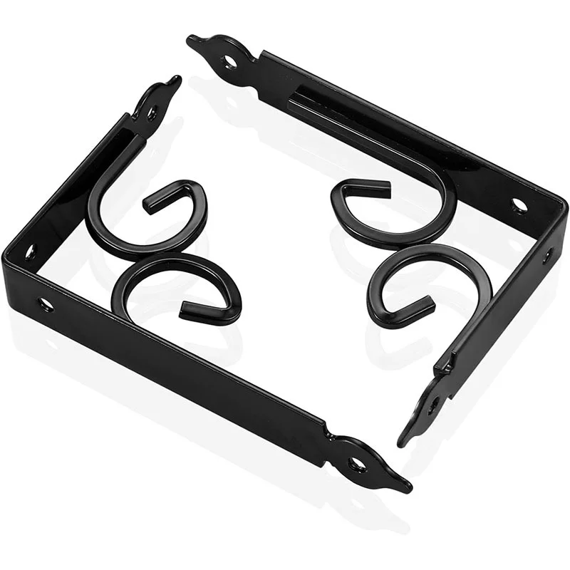 4PCS Retro Bracket Thickened Iron Corner Support Frame with Screw Set Heavy-duty Wall Bracket Decorative L-frame Support