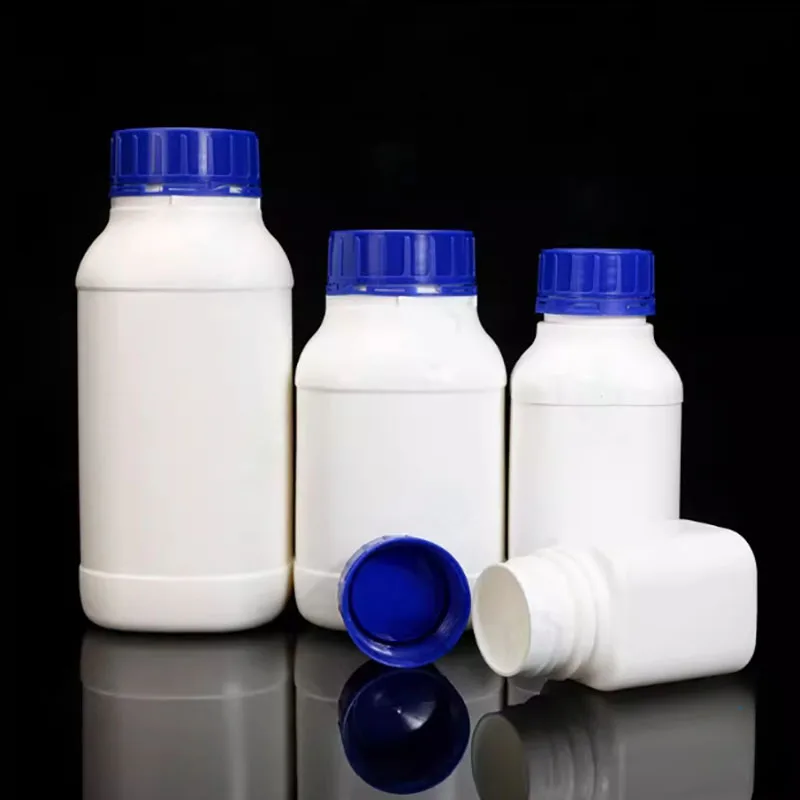 

450ml900ml1200ml2000ml plastic lock mouth square bottle blue cap large mouth sealed solid powder bottle without liquid