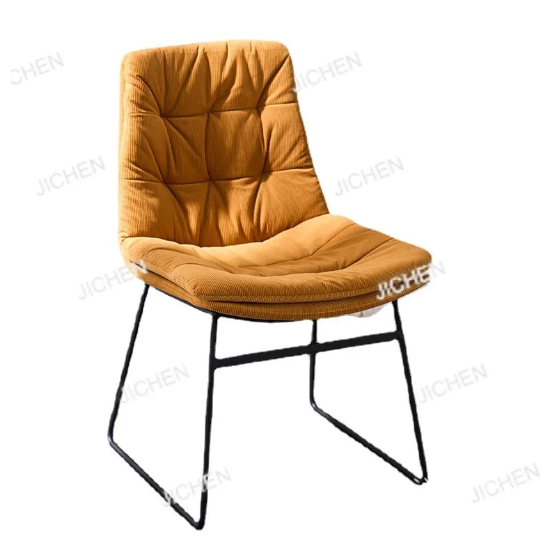 

Simple Dining Chair Home Designer Soft Bag Canteen Table Wrought Iron Modern Minimalist