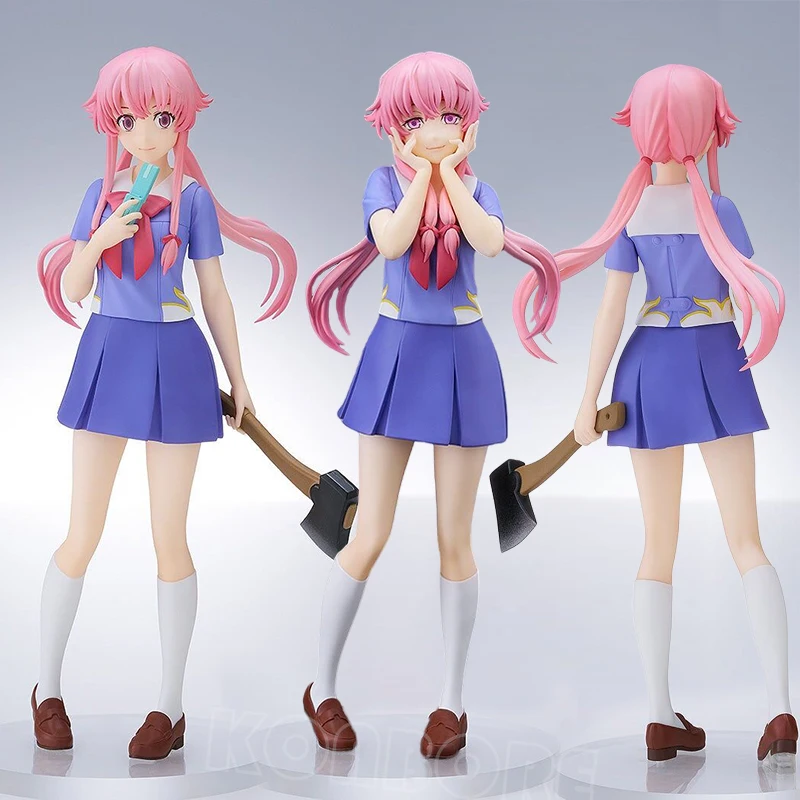 17cm pop up desfile futuro diário yuno gasai anime menina figura mirai nikki gasai yuno figura de ação coleção modelo boneca brinquedo presente