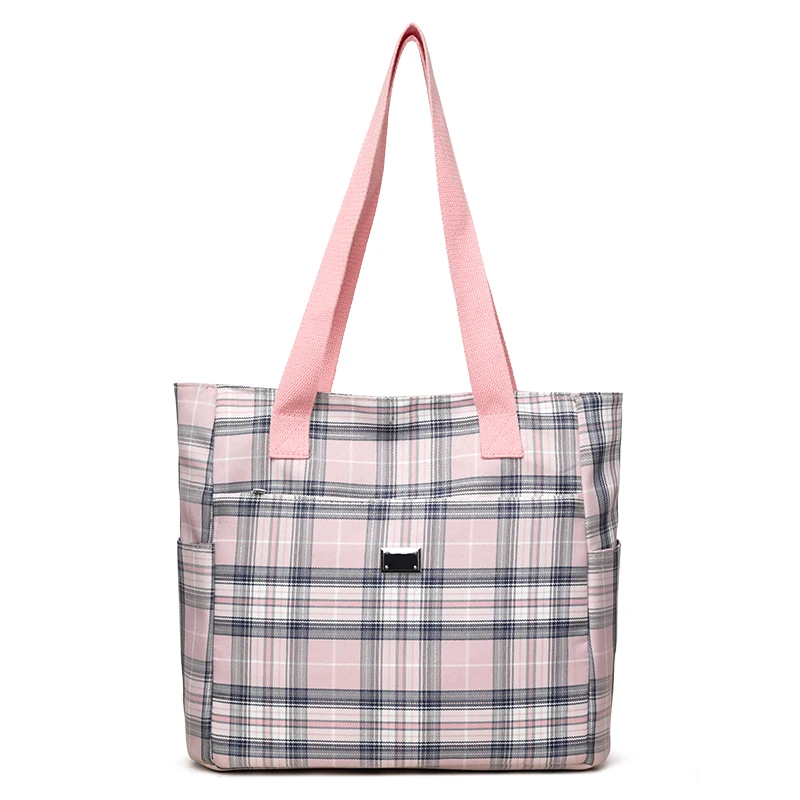 

Large Capacity Women Canvas Handbags High Quality Ladies Stripe Shoulder Messenger Bag Fashion Female Big Shopping Tote Bags
