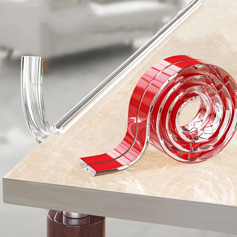 

Transparent Anti-Collision Corner Guard for Walls Tables and Children's Furniture – Eco-Friendly Silicone Edge Protection Strips