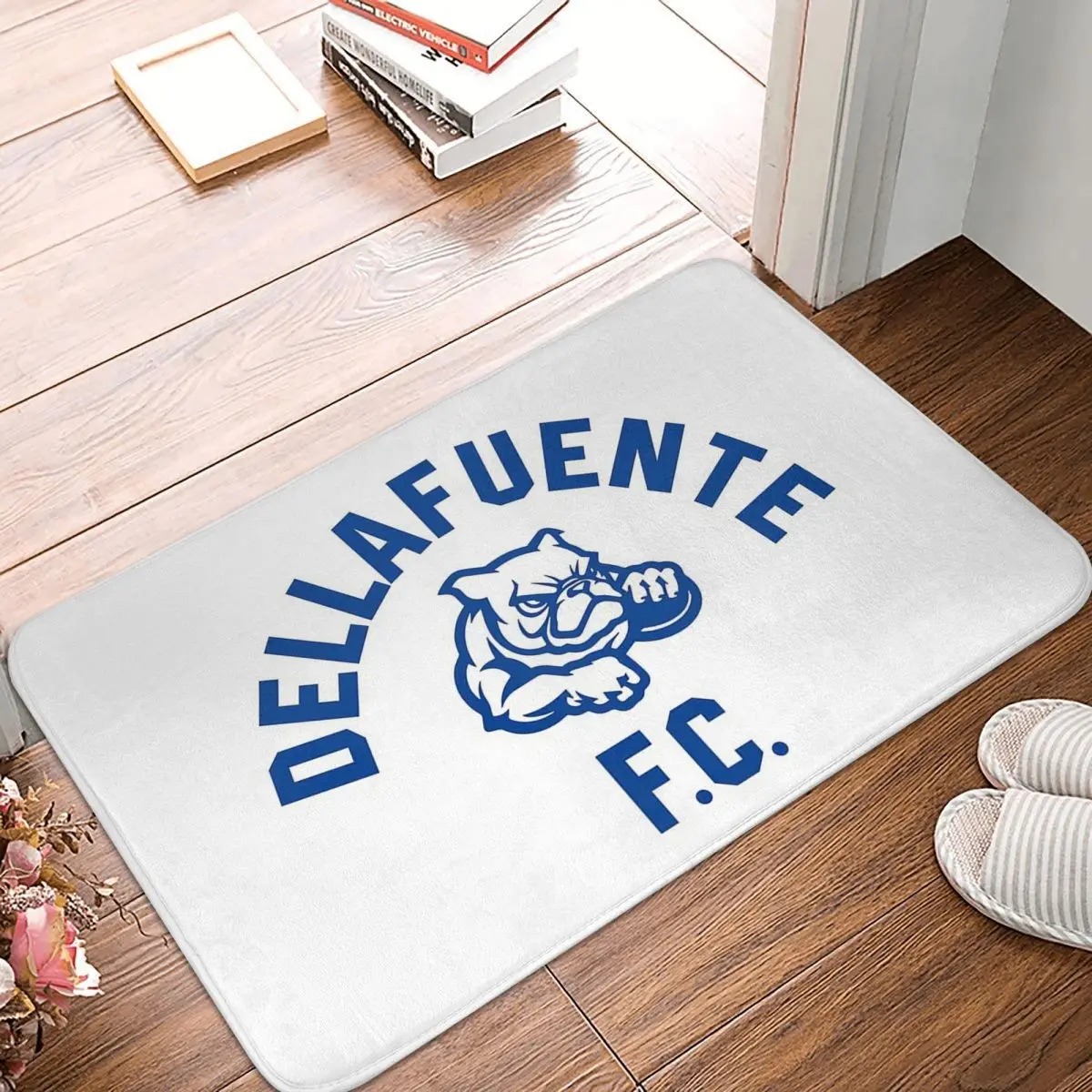 Dellafuente FC Logo Bulldog Blue Non-slip Doormat Floor Mat Carpet Rug for Kitchen Entrance Bathroom Living room Footpad Mats