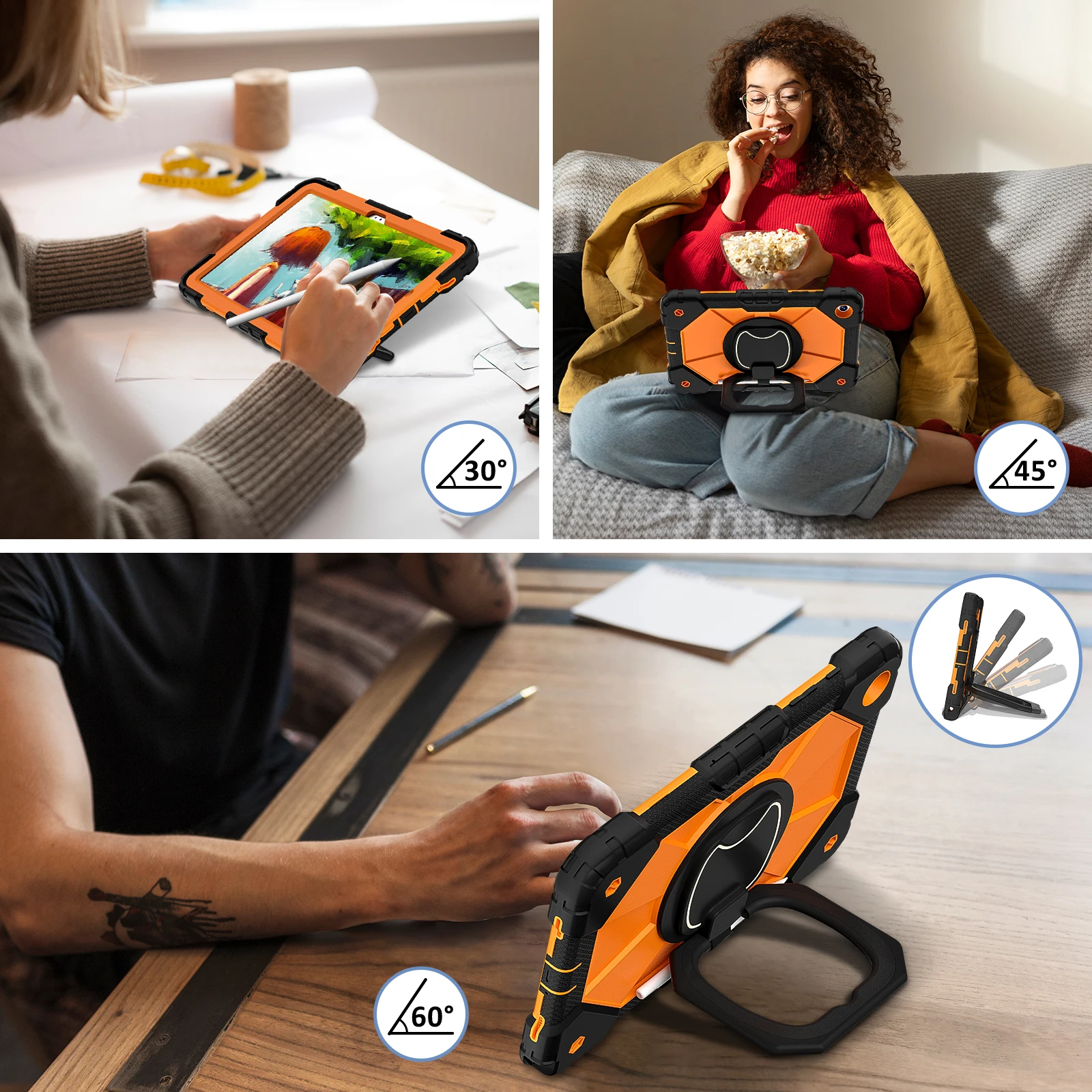 Rotating Heavy Duty Case For Samsung Tab A11 A9 Plus 2025 2023 11\