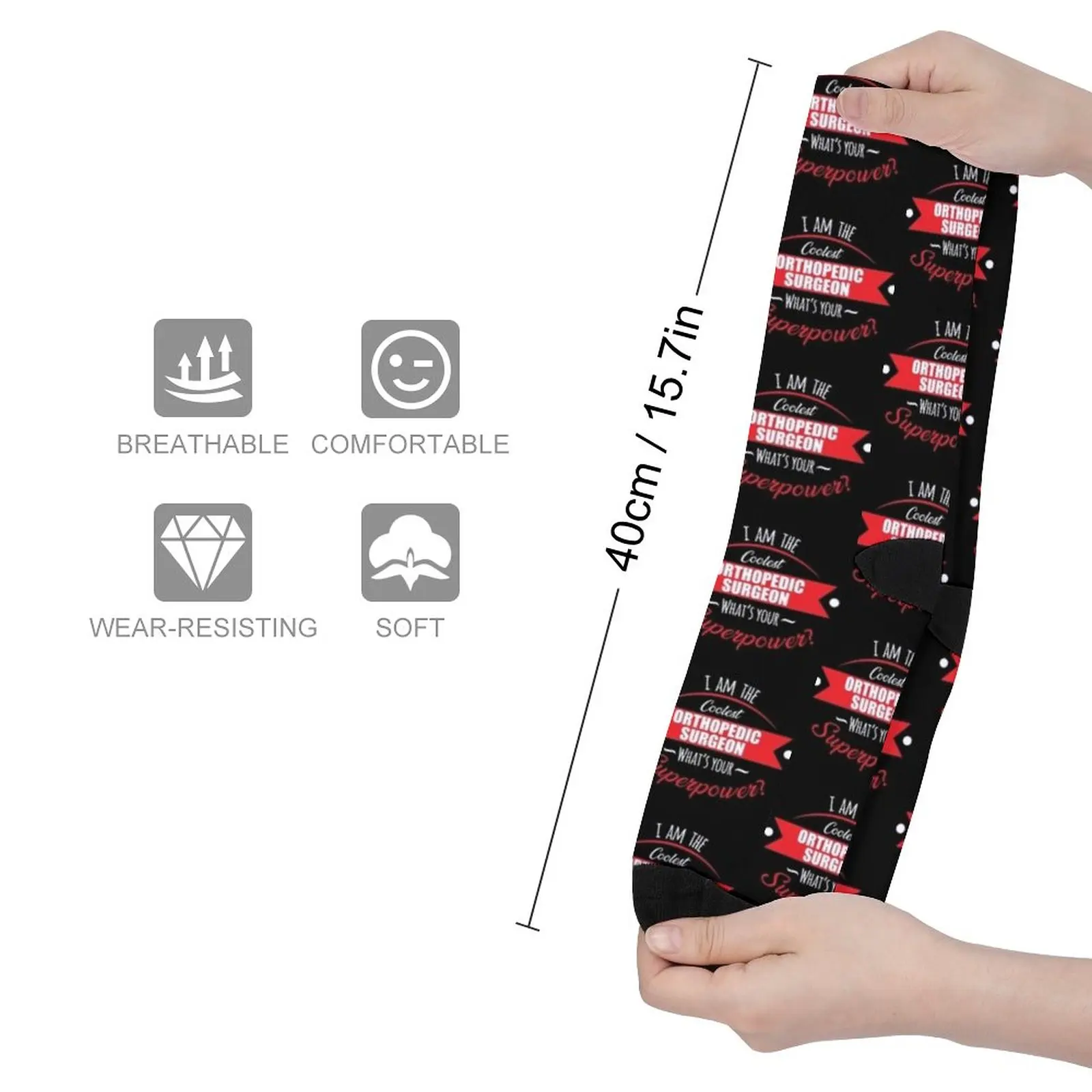 I'm the coolest orthopedic surgeon, what's your superpower? Socks funny socks for Women Male sock