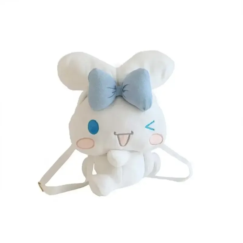 Sanrio Cinnamoroll Tie Ear Series muñeco de peluche juguete mochila bolsa de protección del medio ambiente Anime regalos de cumpleaños y Navidad