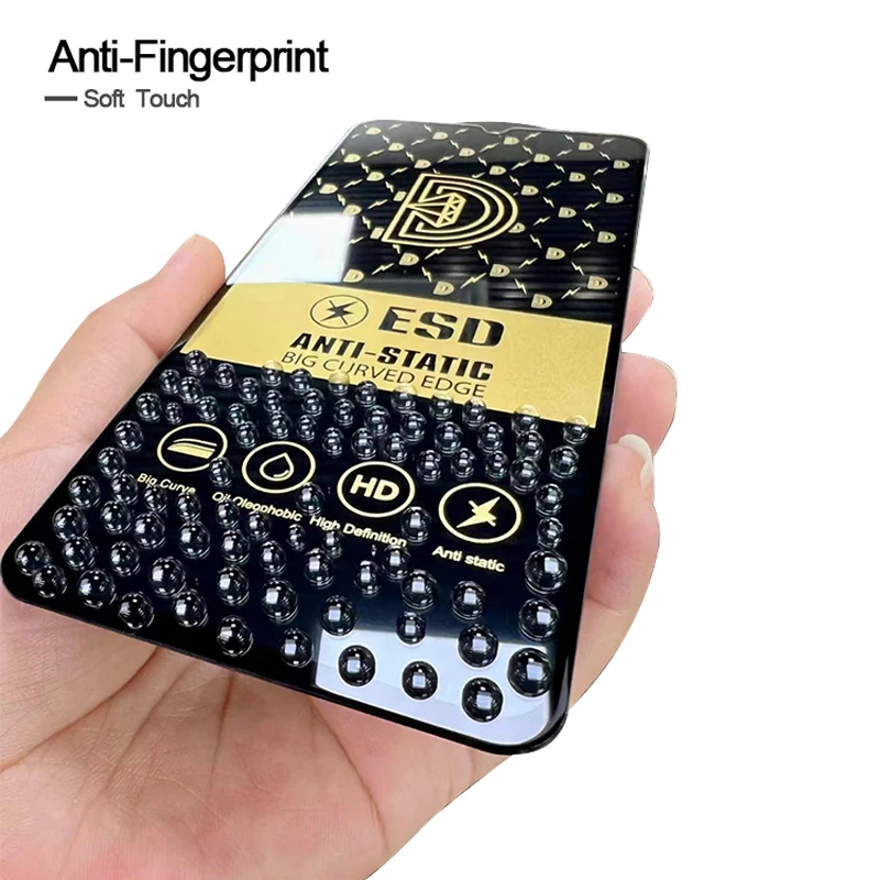 50 sztuk, folia ochronna na ekran ze szkła hartowanego, wzór „złoty diament”, do modeli IPHONE 18 Duo, 17 Air, 16, 15, 14, 13 Pro Max, 12 Mini, 11 Pro, XR, XS MAX, Plus. — zdjęcie produktu 3