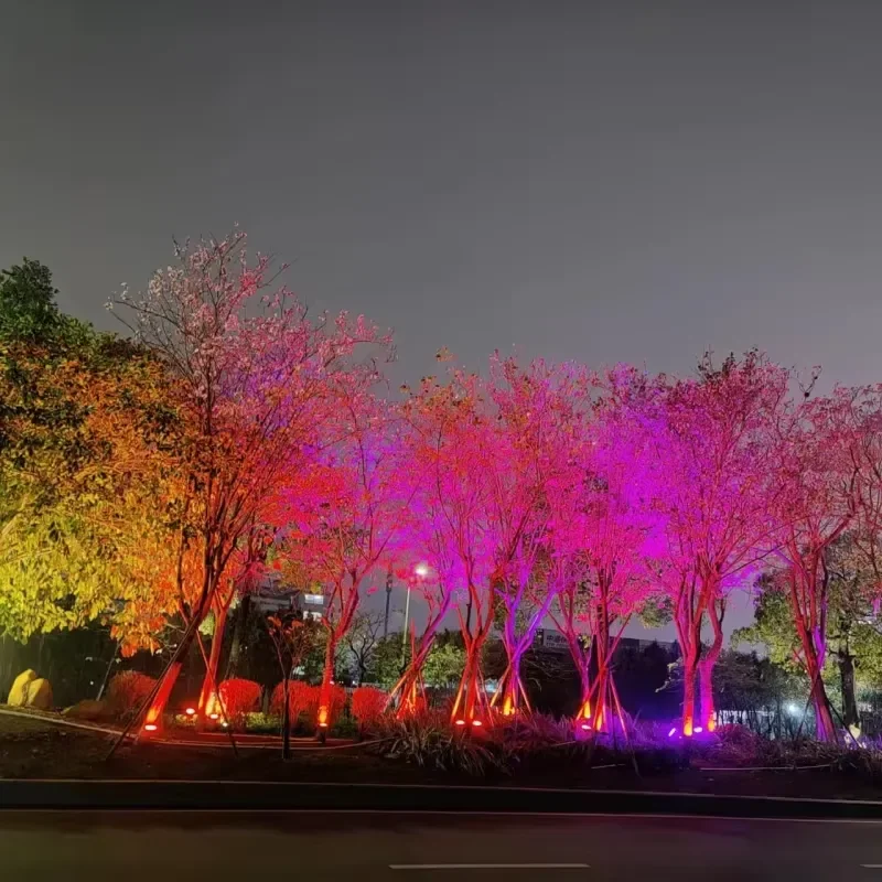Led Coconut Palm Tree Light Hugging Light Waterproof Ringoutdoor 48W72W Pillar Lamp Tree Hugging Light up Trees