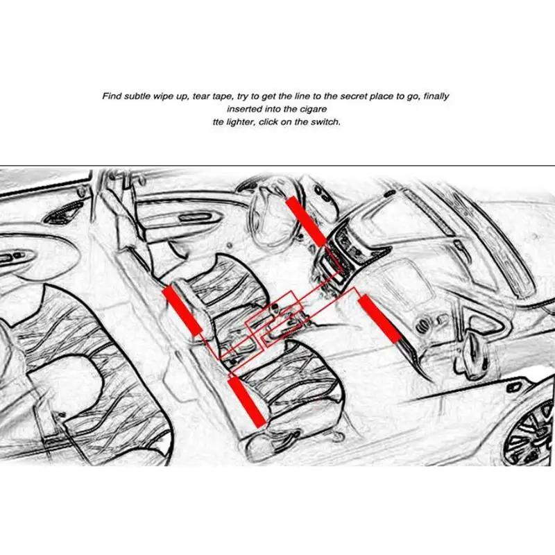4 In 1 12V Universal RGB LED Car Daytime Running Lights Dynamic Effect Waterproof For Auto Modification Daily Driving