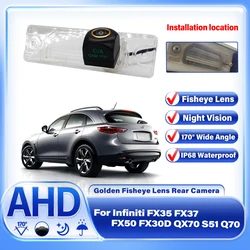 170 Degree 1920x1080P HD AHD CCD Car Vehicle Rear View Reverse Wide Angle Camera For Infiniti FX35 FX37 FX50 FX30D QX70 S51 Q70