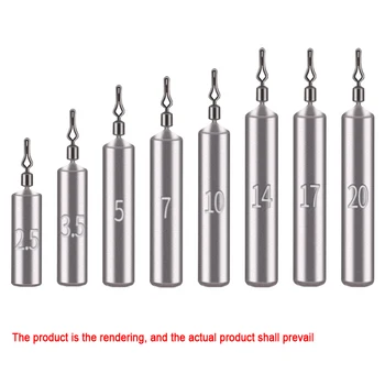 5 adet/grup Balıkçılık Platin konektörü 2.5g/3.5g/5g/7g/10g/14g/17g 20g Ağırlıklar Kurşun Platinler Yumuşak Yem Platin Balıkçılık Aksesuarları