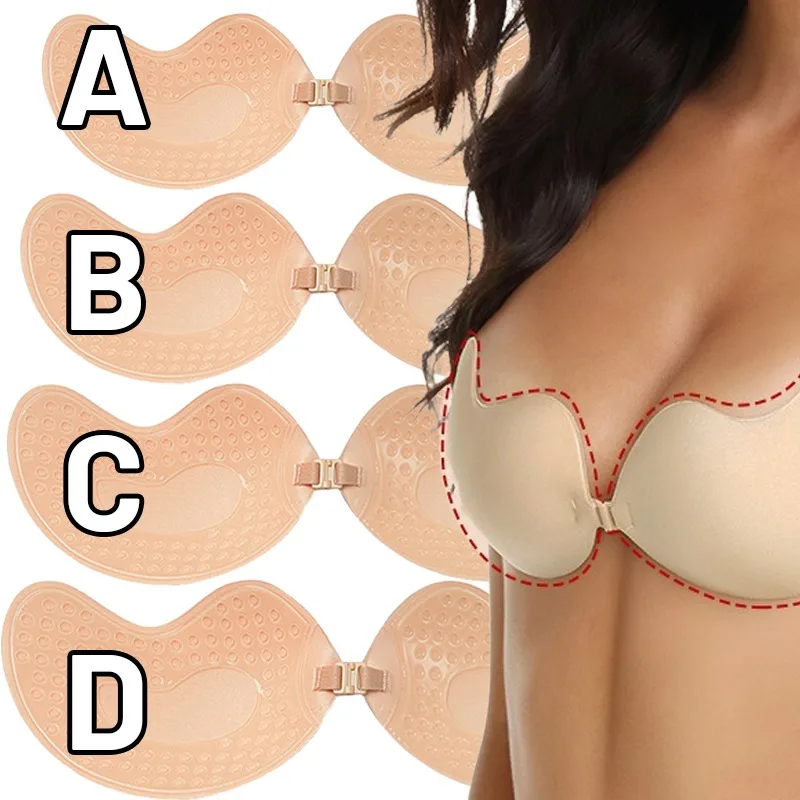 1/2Pcs Mango Strapless Bra Pads For Women Invisible Self-adhesive Breast Patch Girls Sexy Silicone Non-Falling Off Underwear