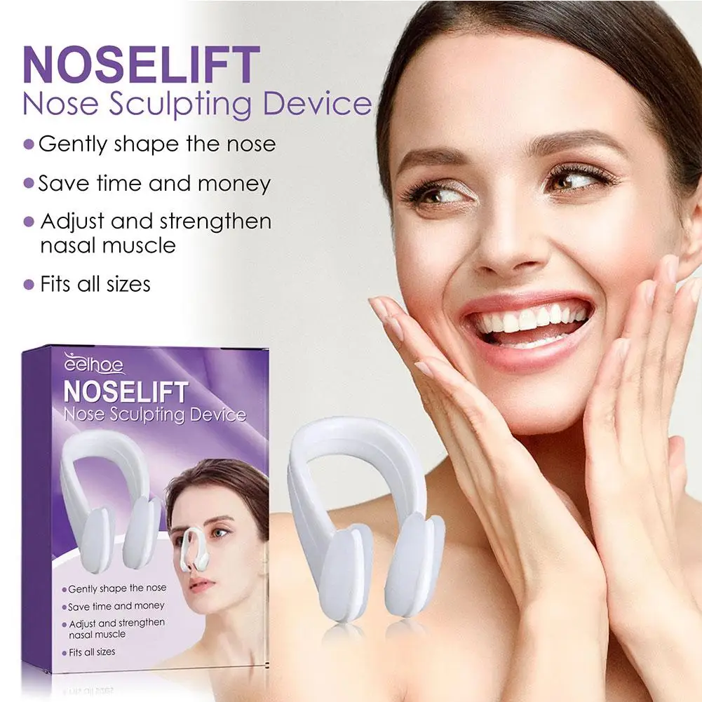 Nose Shaper Clip Nose Lifting Shaper Silicone Nose Straightener Hurt Nose Bridge Beauty Shaping Tools Slimmer C6B5